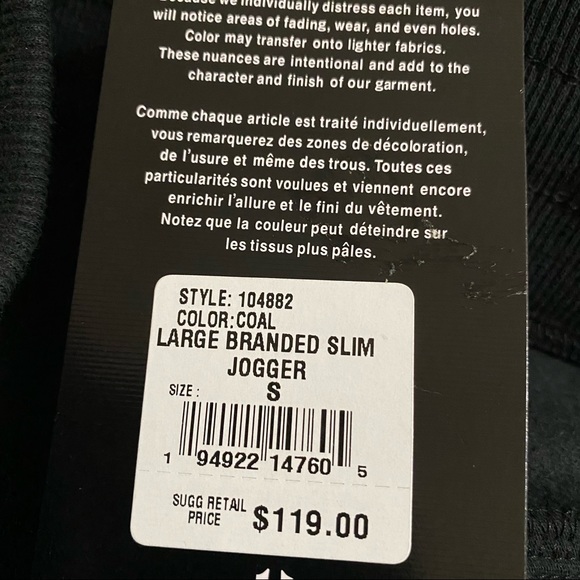 True Religion Large Branded Slim Jogger- Color Coal - Picture 11 of 16